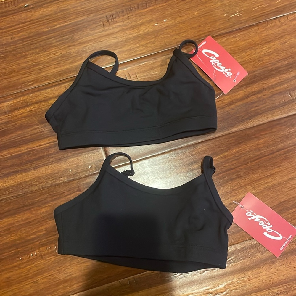 Capezio black dance tops